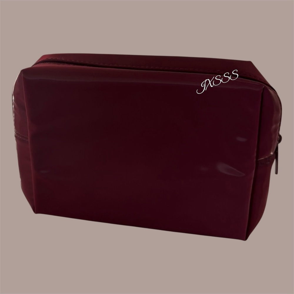 Burgundy Gucci Beauty Compact Mirror + Cosmetic Pouch/Circle Case Trio SET - Picture 14 of 16